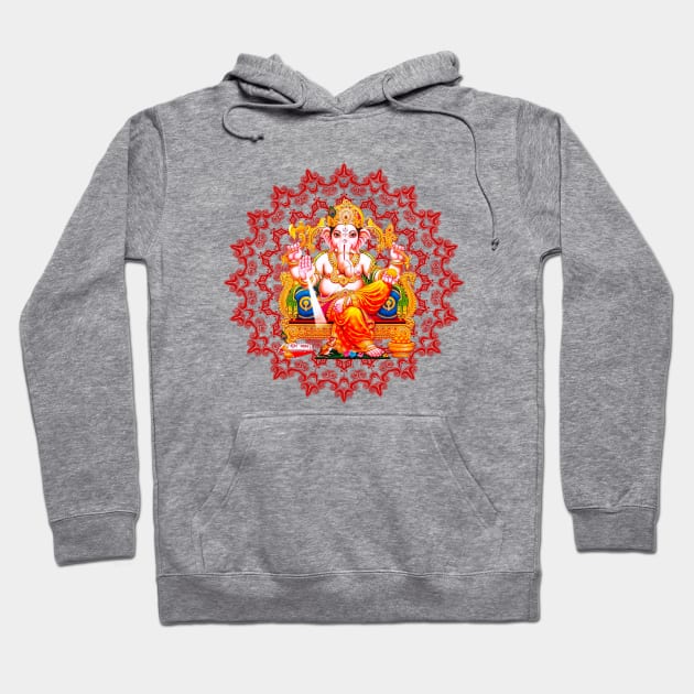 Ganesha Mandala Hoodie by Nirvanax Studio